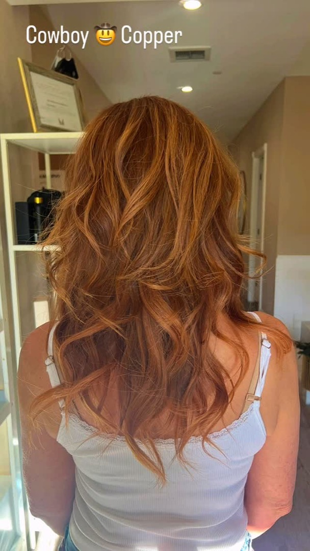 Cowboy 🤠 Copper Girlie  She was obsessed — Bella Deva Beauty Scene Santa Rosa