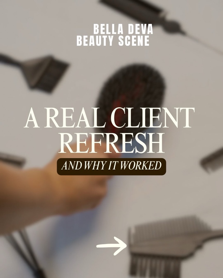 Just adding a bright toner and a touchup to blend the gray is sometimes all we — Bella Deva Beauty Scene Instagram
